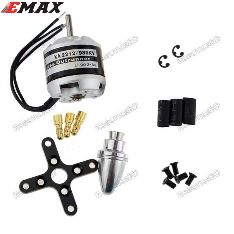 Emax XA2212-980kv Outrunner Brushless Motor Robotics Bangladesh