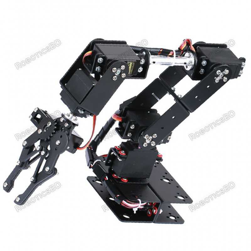 DOF Aluminium Mechanical Robotic Arm Manipulator Kit Robotics