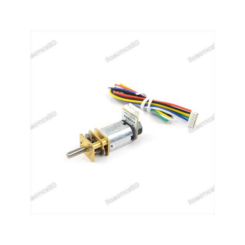 6V 30:1 500RPM Micro Metal Gearmotor w/ Encoder Robotics Bangladesh 6V 30:1 500RPM Micro Metal Gearmotor w/ Encoder Robotics Bangladesh