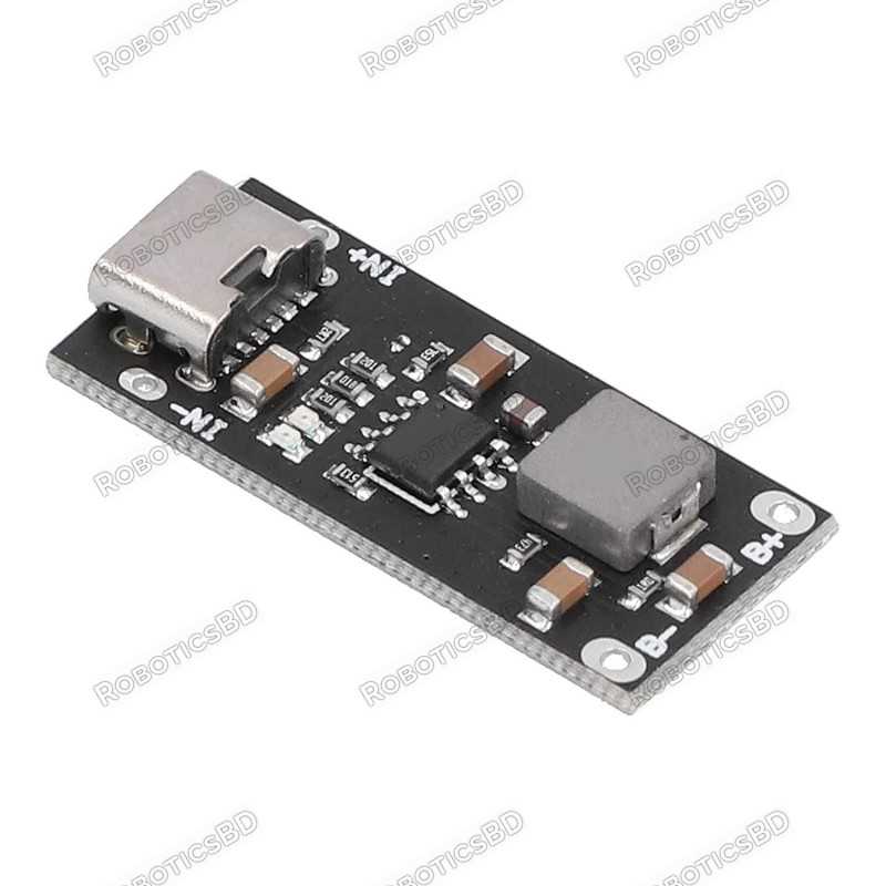 Type-C USB Input High Current 3A Polymer Ternary Lithium Battery Quick Fast Charging Board Robotics Bangladesh