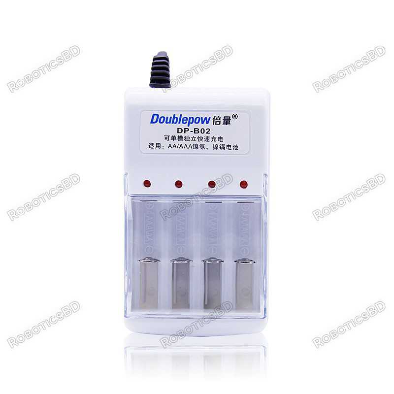 DOUBLEPOW DP-B02 4 Slots Battery Charger Robotics Bangladesh