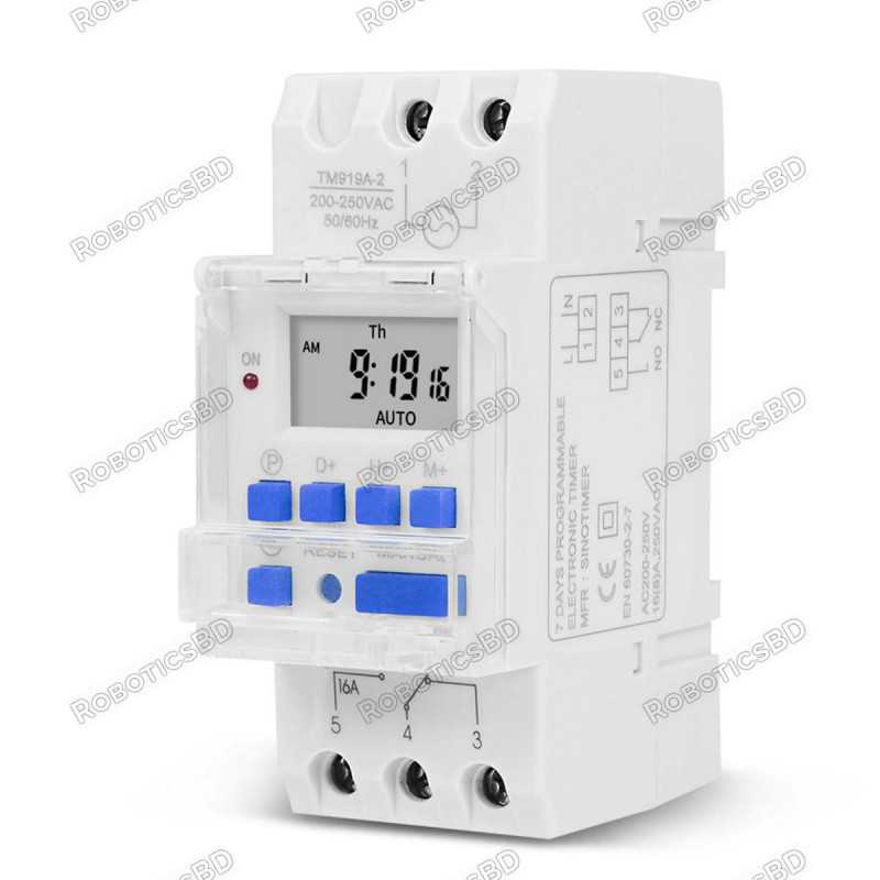 Sinotimer Programmable Timer Relay Control Weekly Robotics Bangladesh