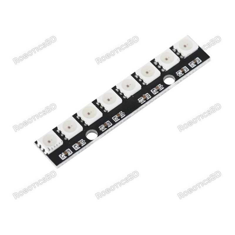8-bit WS2812B 5050 RGB LED Built-in Full Color Driver Development Board Straight Robotics Bangladesh