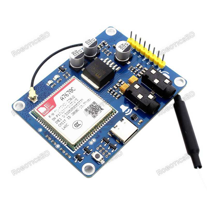 SIM A7670C R2 4G LTE GSM Module Compatible with STM32 Raspberry Pi Robotics Bangladesh