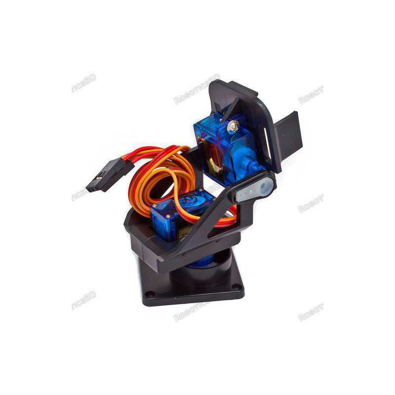 Abs Material 2 Axis Pan Tilt Camera Mount with SG90 Robotics Bangladesh