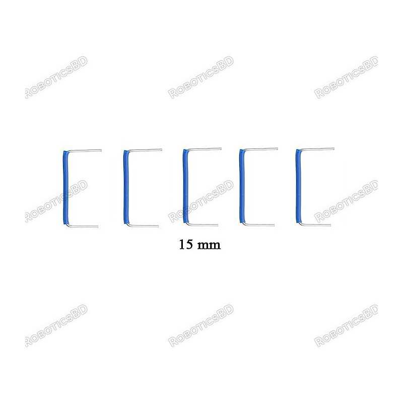 15mm U-Shaped Solderless Breadboard Jumper Cable (Pack of 5) Robotics Bangladesh