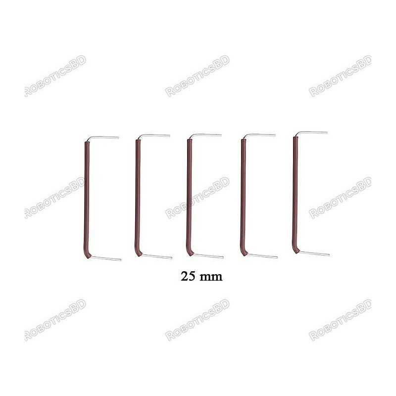 17mm - 25mm U-Shaped Solderless Breadboard Jumper Cable (Pack of 5) Robotics Bangladesh 17mm - 25mm U-Shaped Solderless Breadboard Jumper Cable (Pack of 5) Robotics Bangladesh