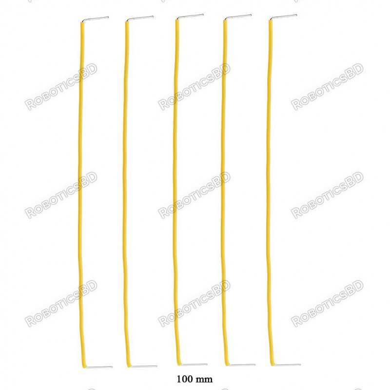 100mm U-Shaped Solderless Breadboard Jumper Cable (Pack of 5) Robotics Bangladesh