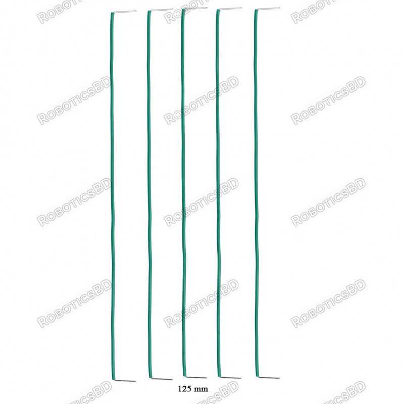 125mm U-Shaped Solderless Breadboard Jumper Cable (Pack of 5) Robotics Bangladesh