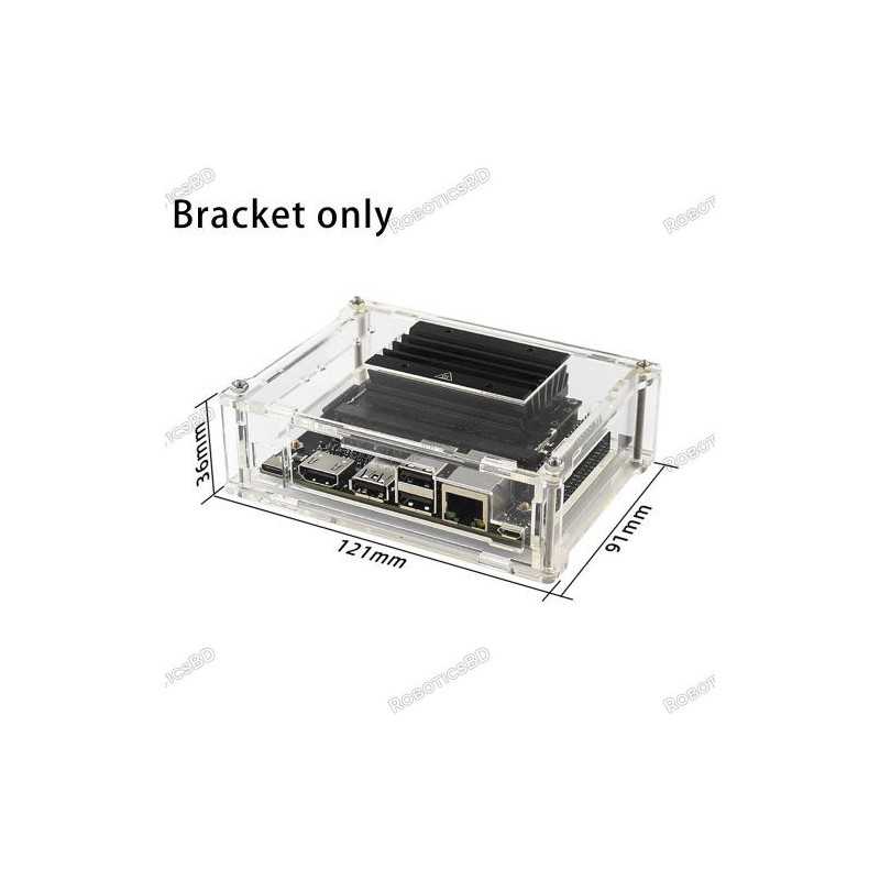 Acrylic Case Box with Cooling Fan for NVIDIA Jetson Nano Robotics Bangladesh