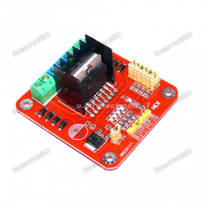 H Bridge Obstacle Avoiding Robot Using Arduino And L298n L298N