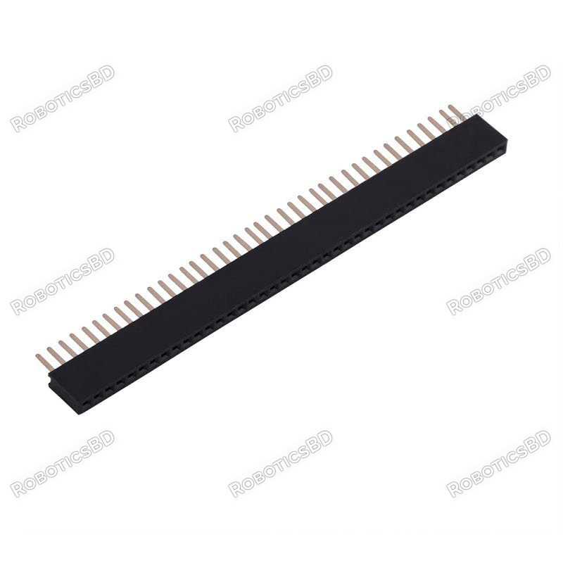 1.27mm 1×40 Pin Female Single Row Pin Header Strip Robotics Bangladesh