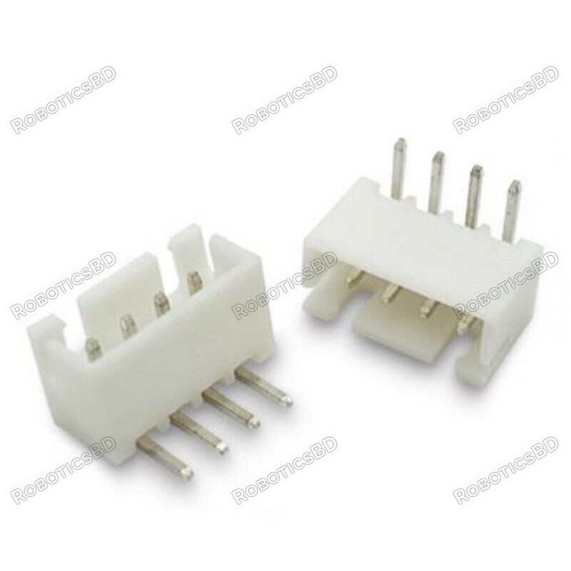 JST PH 2mm 4-pin Vertical Connector Male Socket Robotics Bangladesh