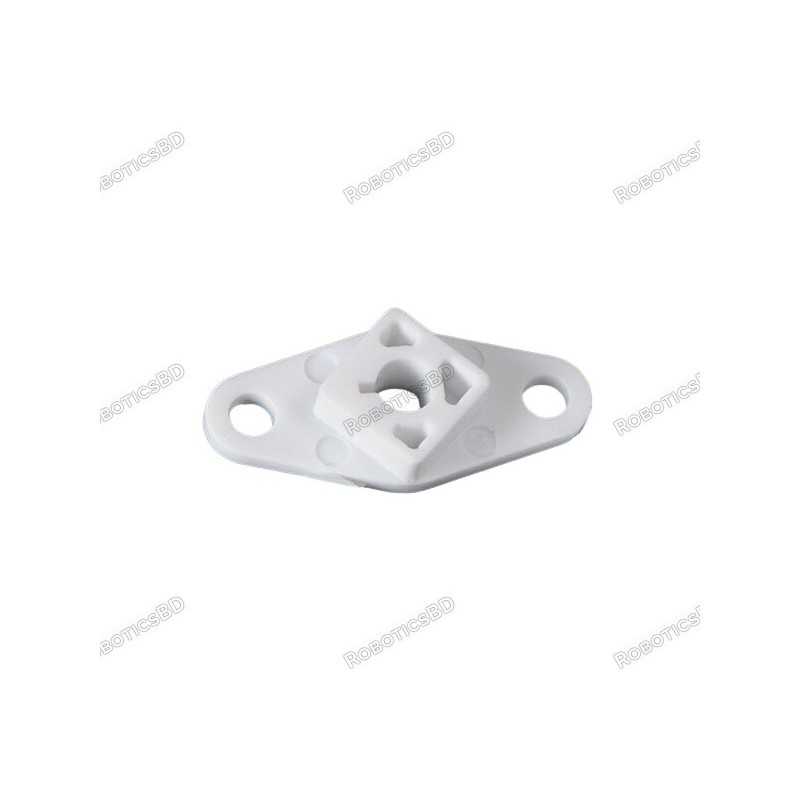 White Frame Connector Tabs For Robot Car Motor Shaft Wheel 5mm D Hole Robotics Bangladesh