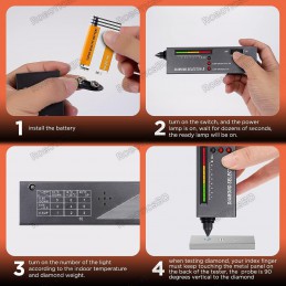 Portable Diamond Tester II V2 Selector Gemstone Jewelry Gems Tool with Case Robotics Bangladesh
