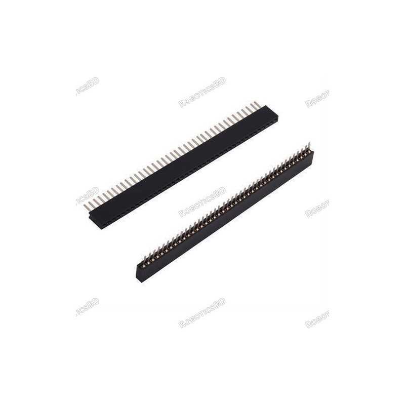 2mm Pitch 40Pin Female Pin Header Socket Strip Connector Robotics Bangladesh