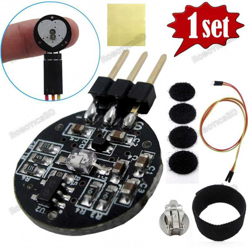 Pulse Heart Rate Sensor Kit For Arduino Robotics Bangladesh