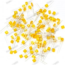 Yellow LED rectangular 2x5x7mm Robotics Bangladesh