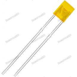 Yellow LED rectangular 2x5x7mm Robotics Bangladesh