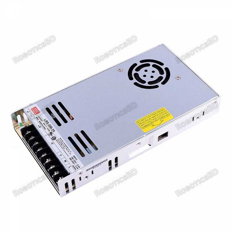 Genuine LRS-350-24 MEANWELL 350W 24VDC 14.6A 115/230VAC Enclosed Switching Power Supply Robotics Bangladesh