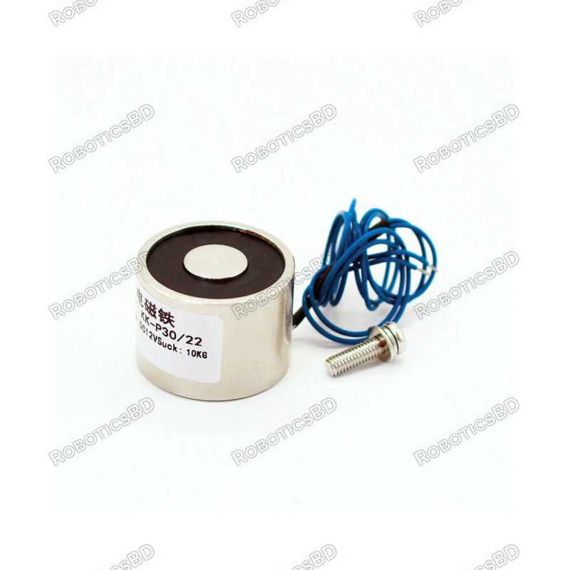 5V Electromagnet - 10 Kg Holding Force - P30/22 Robotics Bangladesh