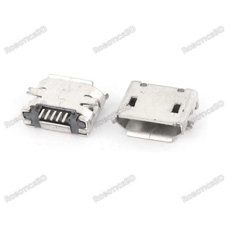 Micro USB 2.0 B type 5 Pin Connector Robotics Bangladesh