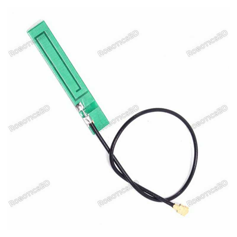 PCB Antenna - U.FL (2.4GHz) 50x10x1mm SiM800L GSM built-in Antenna Extension Robotics Bangladesh