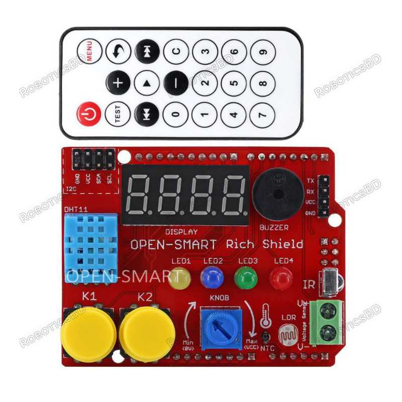 Open Smart Rich Shield with Remote Control Robotics Bangladesh