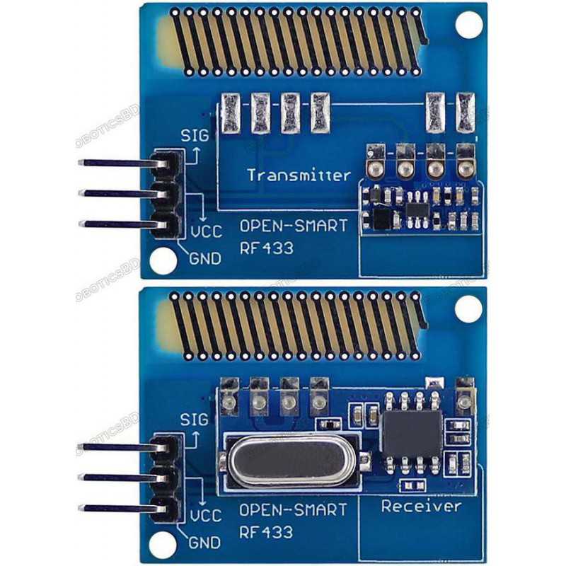 Open Smart Long Range 433Mhz RF Wireless Transceiver Kit For Arduino Robotics Bangladesh