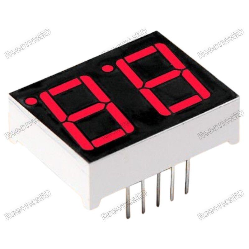 1 Inch 2 Digit 7 Segment Red Common Anode Display Robotics Bangladesh 1 Inch 2 Digit 7 Segment Red Common Anode Display Robotics Bangladesh