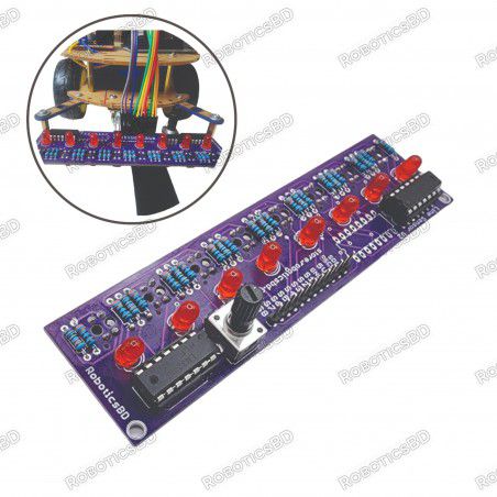 Digital Line Following Sensor Array V2 Robotics Bangladesh