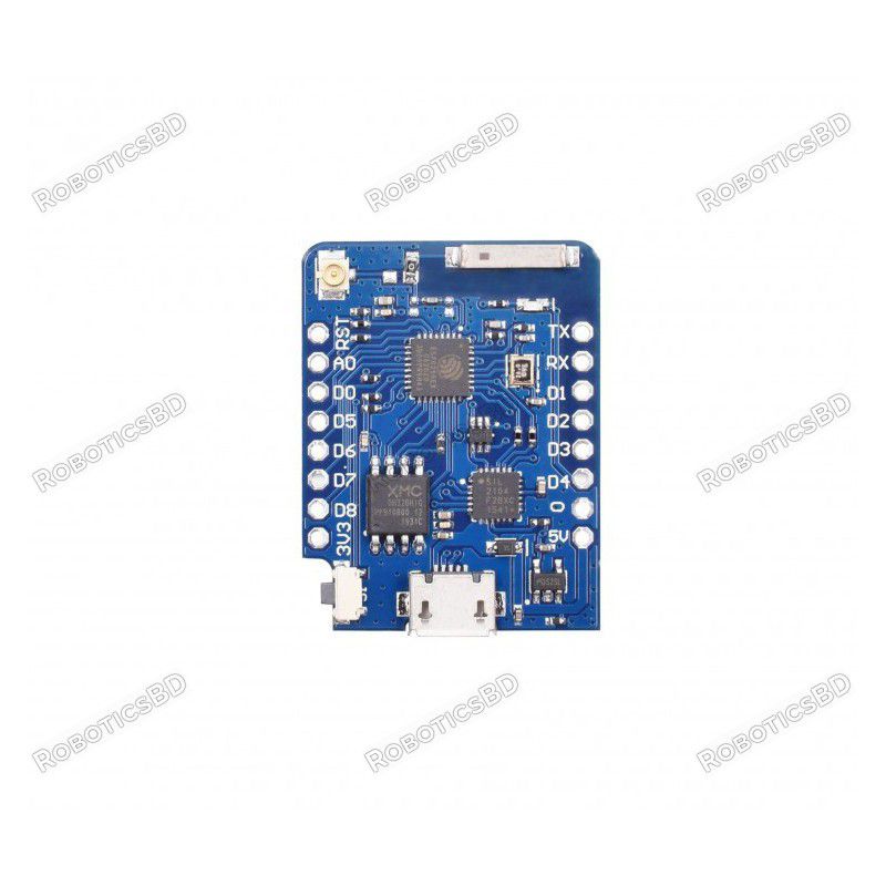 WeMos D1 mini Pro – ESP8266 based WiFi Module 4MB Robotics Bangladesh