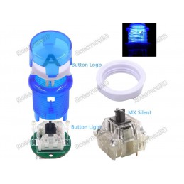 Arcade DIY Kit: 2 Player Controller with LED Buttons & Joystick for PC MAME Raspberry Pi Robotics Bangladesh