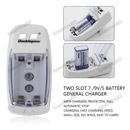 DoublePow 9V Battery with DP-D01 Charger Combo Robotics Bangladesh