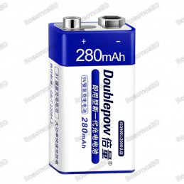 DoublePow 9V Battery with DP-D01 Charger Combo Robotics Bangladesh
