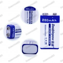 DoublePow 9V Battery with DP-D01 Charger Combo Robotics Bangladesh