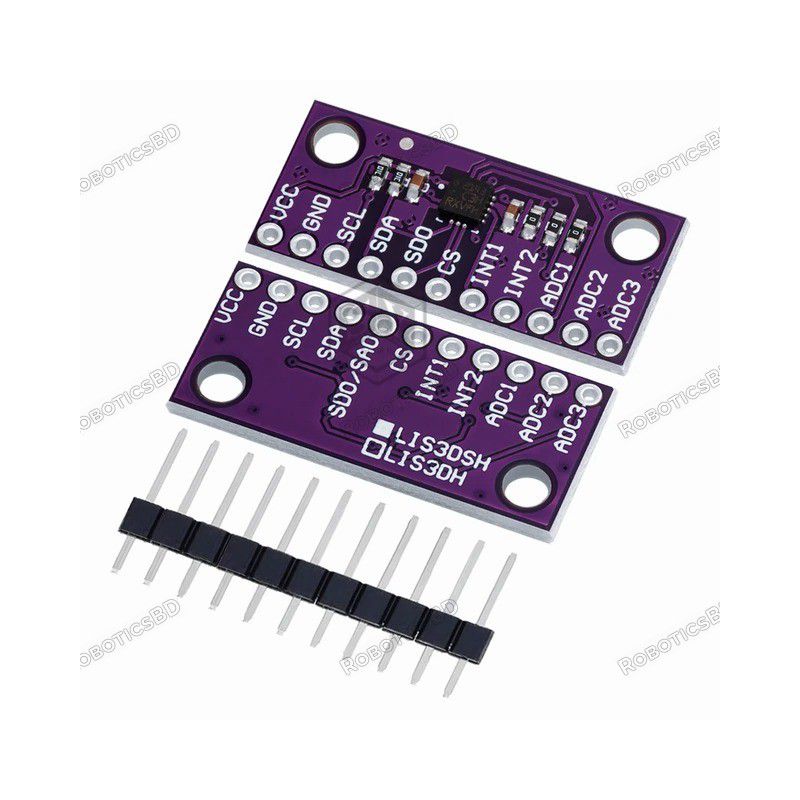 LIS3DSH High Resolution Three Axis Triaxial Accelerometer Module Robotics Bangladesh