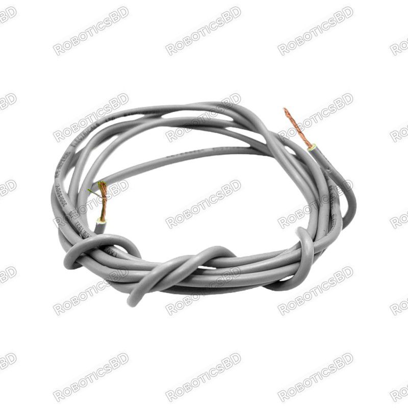 1 Meter Electrical Flexible Cable/ Wire - White Robotics Bangladesh
