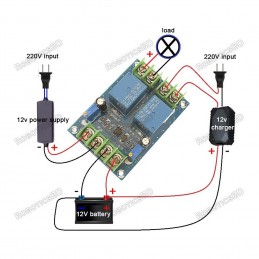 Automatic Switching Module Charging Control Board DC 12V 10A Robotics Bangladesh