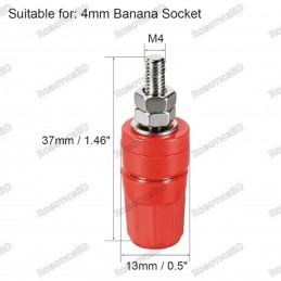 Banana Jack Binding Post - Red 20A Panel Mount Robotics Bangladesh