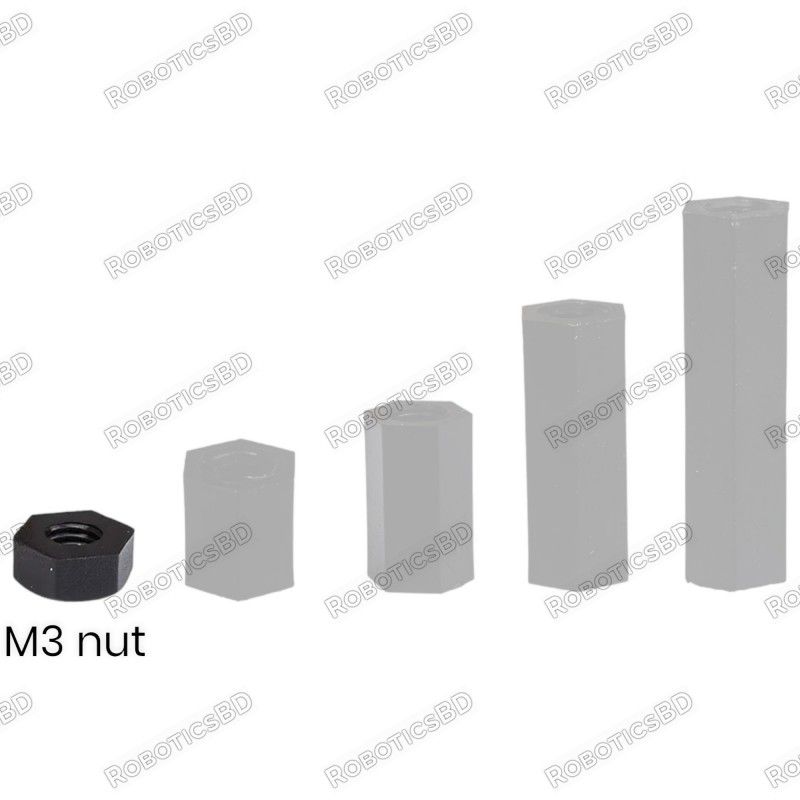 M3 Nuts Nylon Plastic Robotics Bangladesh
