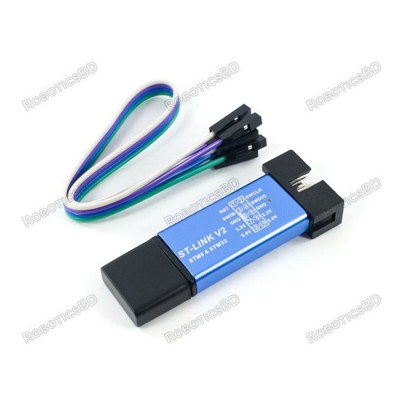 ST-Link V2 Programmer For STM8 and STM32 Robotics Bangladesh