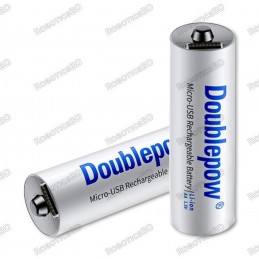 Doublepow 1.5V AA 1600mAh Battery - Type C USB Rechargeable Robotics Bangladesh