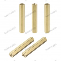 M3x25 Brass Spacer Standoff Female - Female Robotics Bangladesh