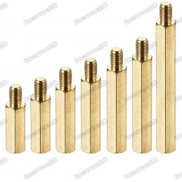 M3x50+6 Brass Hex Spacer Standoff Male - Female Robotics Bangladesh