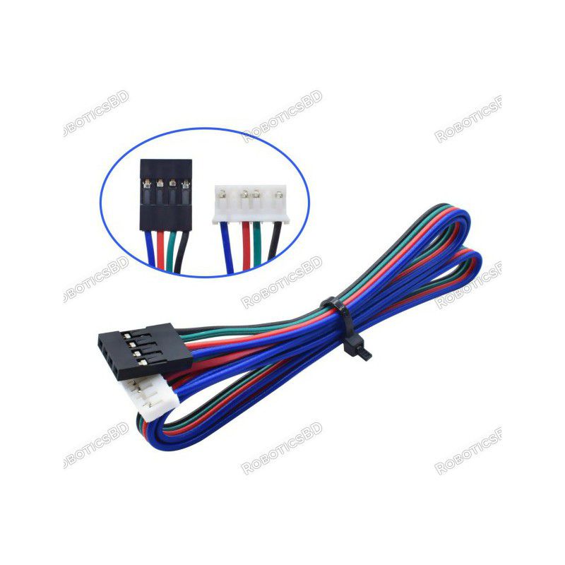 NEMA Stepper Motor Cable with Dupont Connector Pure Copper – 1 Meter Robotics Bangladesh