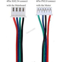 Stepper Motor Cable XH2.54 4Pin to PH2.0 6Pin – 1.