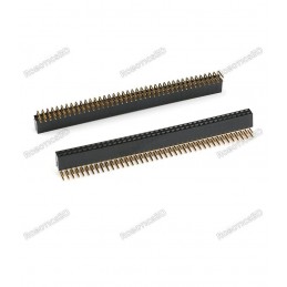 2.54mm 2x40 Pin Female Double Row Header Strip Right Angle Robotics Bangladesh