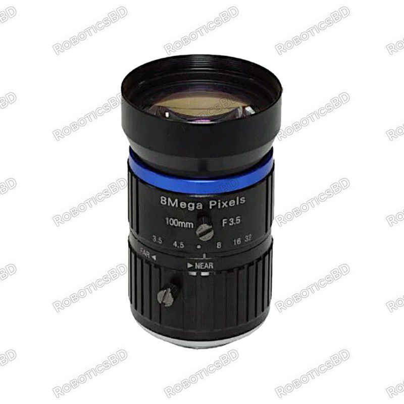 100mm Telephoto 8MP F3.5 C-Mount Lens - Raspberry Pi Camera Robotics Bangladesh 100mm Telephoto 8MP F3.5 C-Mount Lens - Raspberry Pi Camera Robotics Bangladesh