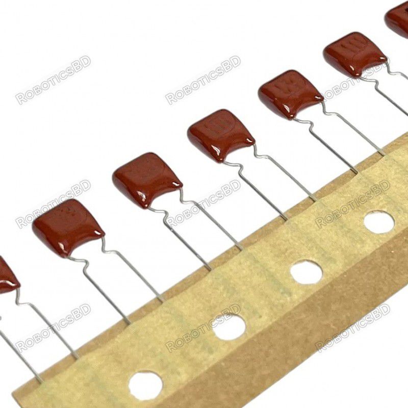 1.5nf 50V Polyester Film Capacitor - Pack of 5 Robotics Bangladesh
